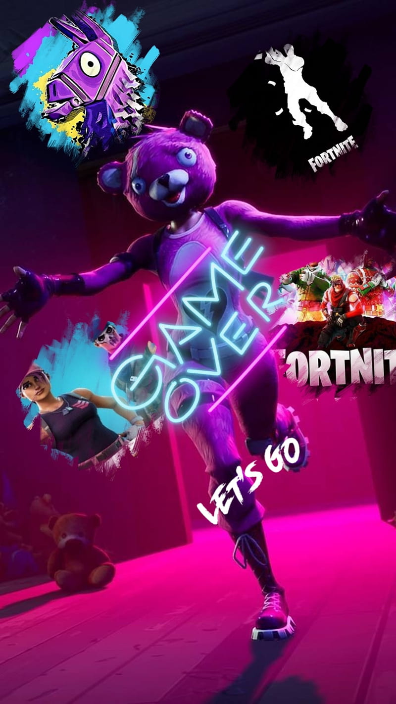 Fortnite Mashup, game, pink, HD phone wallpaper