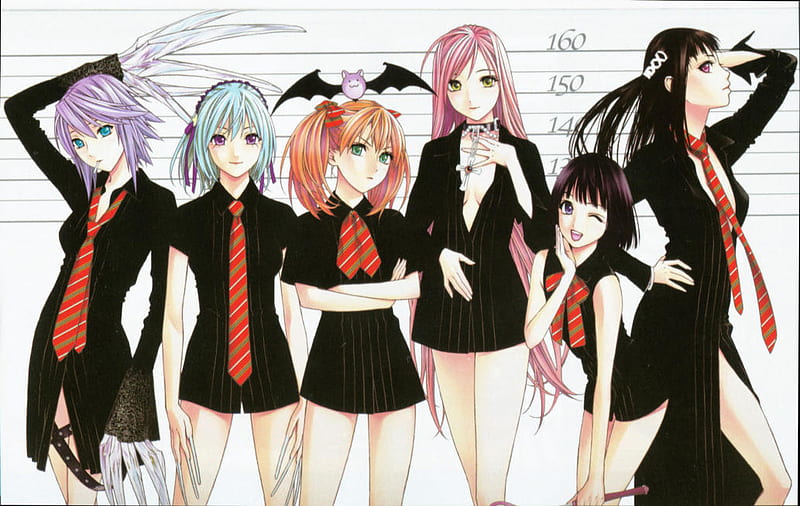 R V line up, manga, rosario, vampire, anime, HD wallpaper