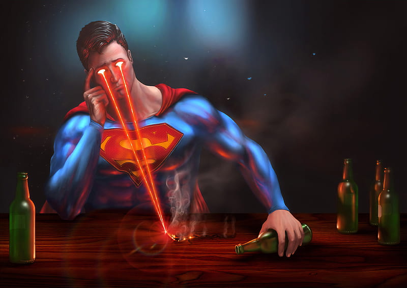 Superman, superman, superheroes, digital-art, behance, HD wallpaper