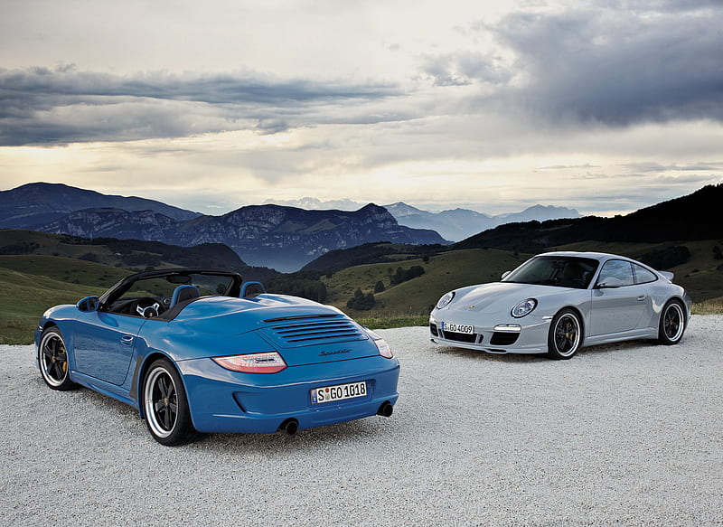 Porsche 911 Speedster and 911 Sport Classic, car, HD wallpaper