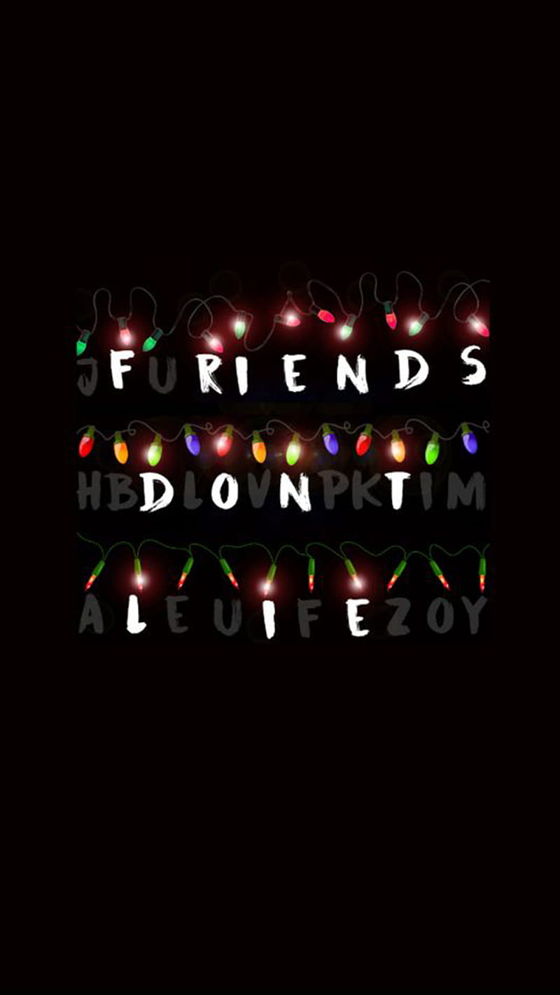 Friends dont lie, electricity, friend, neon, netflix, series, stranger, things, HD phone wallpaper