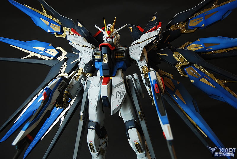 strike dom gundam , mecha, machine, technology, action figure, robot, Perfect Strike Gundam, HD wallpaper