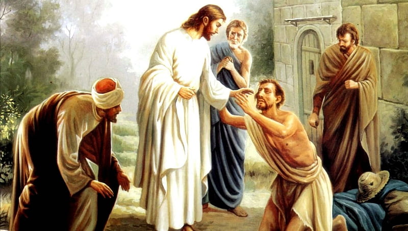 Jesus heals, christ, jesus, gospel, miracle, HD wallpaper