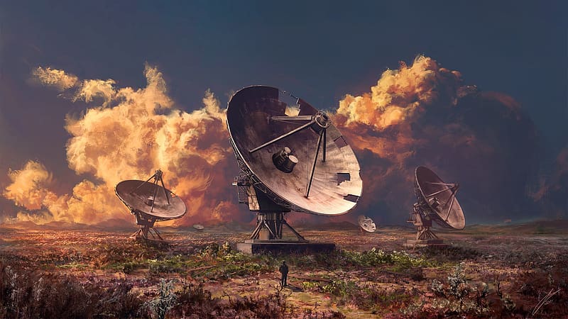 Landscape, Sci Fi, Cloud, Antenna, Post Apocalyptic, HD wallpaper