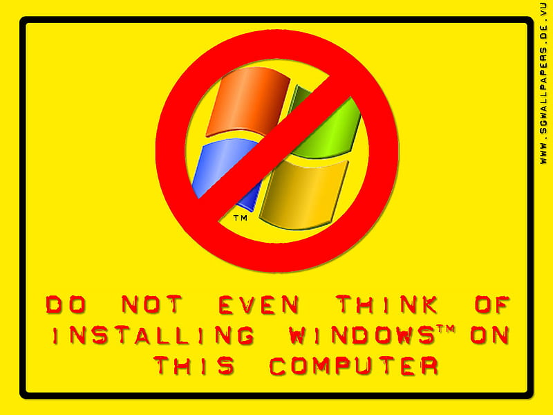 Liux Anti Windows, windows, no windows, linux, anti, computer, install, HD wallpaper