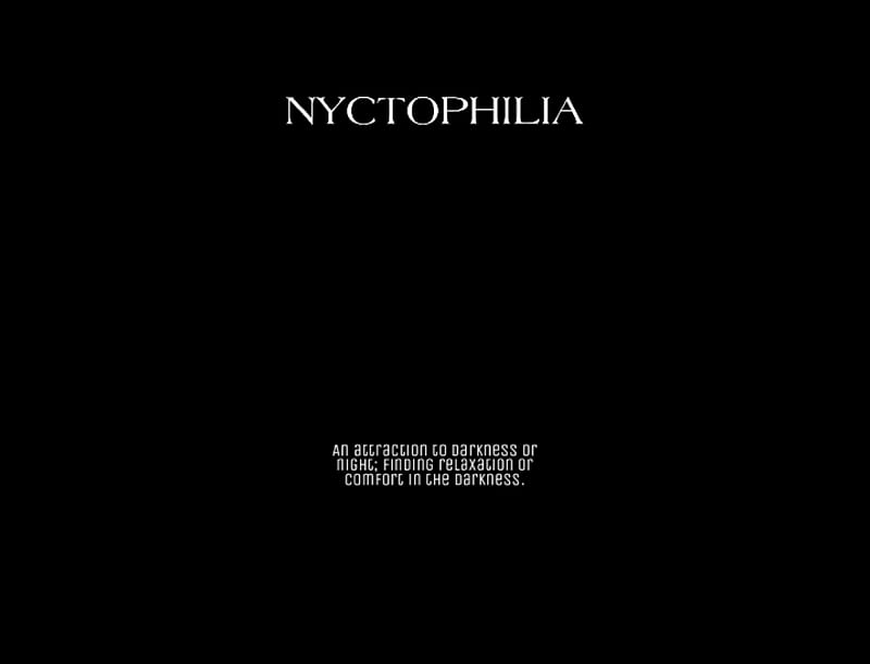 Nyctophilia, aesthetic, black, define, quote, HD wallpaper