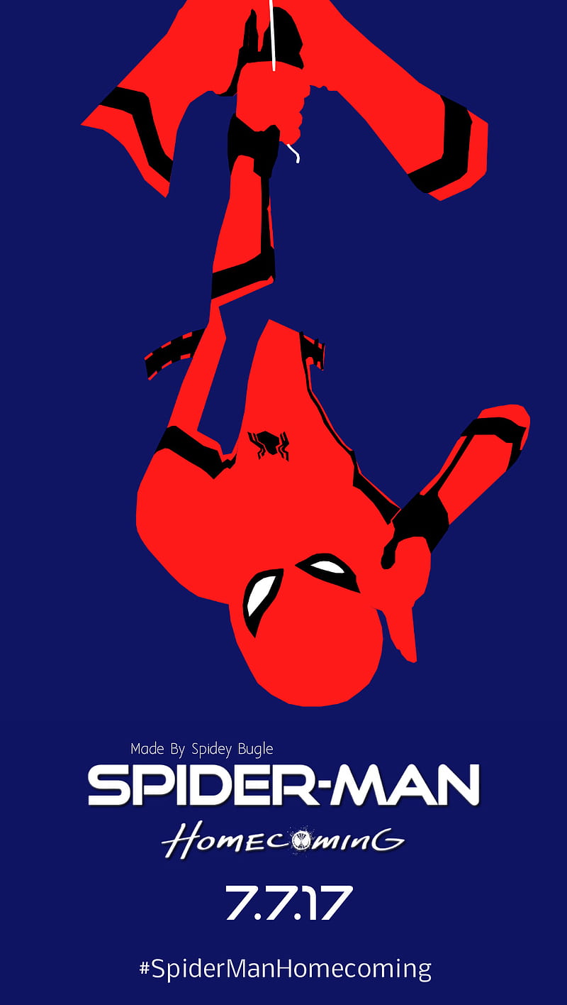 Spider-Man MCU, edit, spider-man homecoming, spidey bugle, two tone, HD phone wallpaper