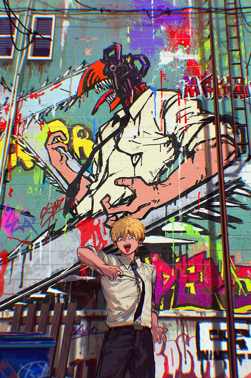 Chainsaw Man Anime Wallpaper & Background | Chainsaw Man Chrome