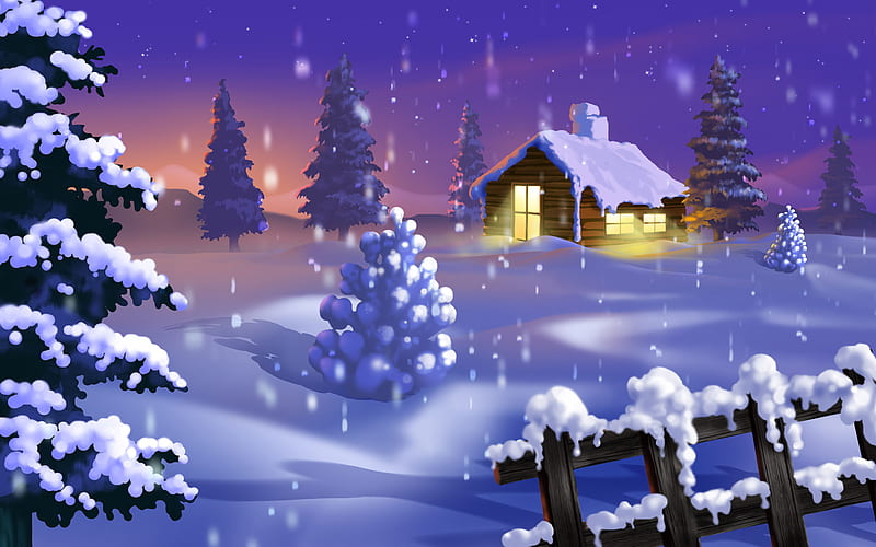 Silent Winter, , holidays, christmas, 3d and cg, xmas, winter, cold, HD  wallpaper | Peakpx