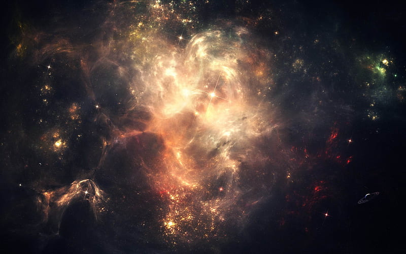 outer space nebula-Universe, HD wallpaper