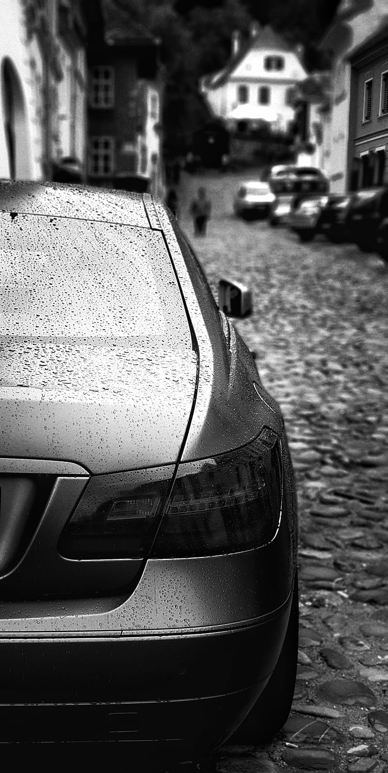 Mercedes Benz, mercedes, benz, w212, rain, carros, vynil, wrap, coupe, HD phone wallpaper