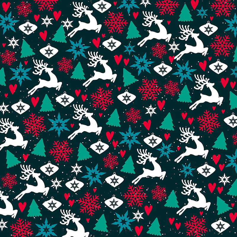 Holiday season pattern, December, Happy, Holidays, Merry Christmas, Winter, family, festive, new year, snowflake, spirit, HD phone wallpaper