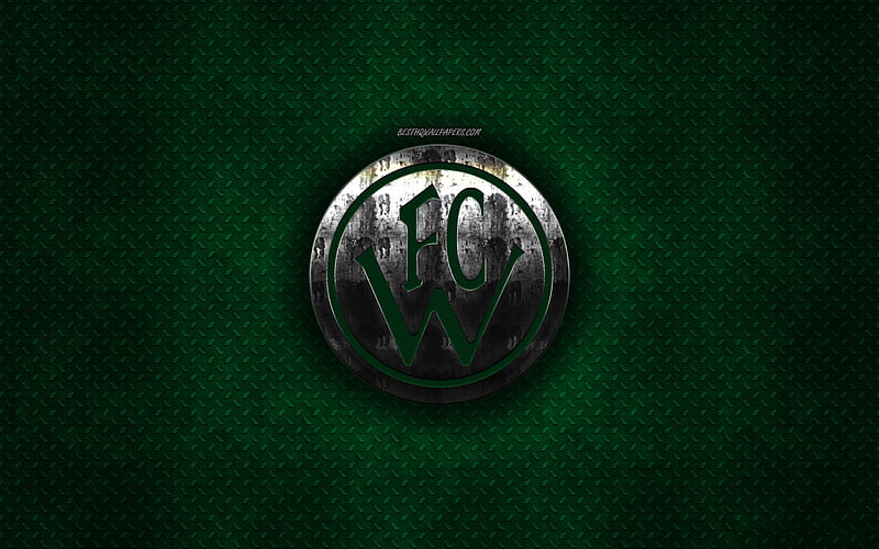 FC Wacker Innsbruck, Austrian football club, green metal texture, metal logo, emblem, Innsbruck, Austria, Austrian Football Bundesliga, creative art, Bundesliga, football, HD wallpaper