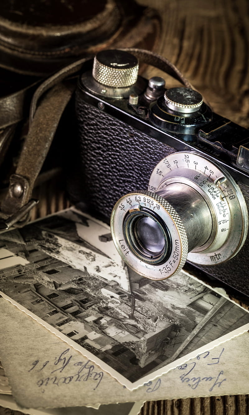 Vintage Camera, background, HD phone wallpaper