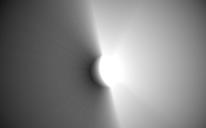 Two sided sun, gradient, sun, dark, explosion, black and white, black, white, light, HD wallpaper