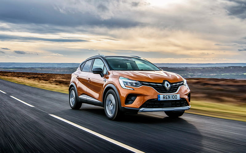 Renault Captur Iconic road, 2020 cars, crossovers, UK-spec, 2020 Renault Captur, french cars, Renault, HD wallpaper