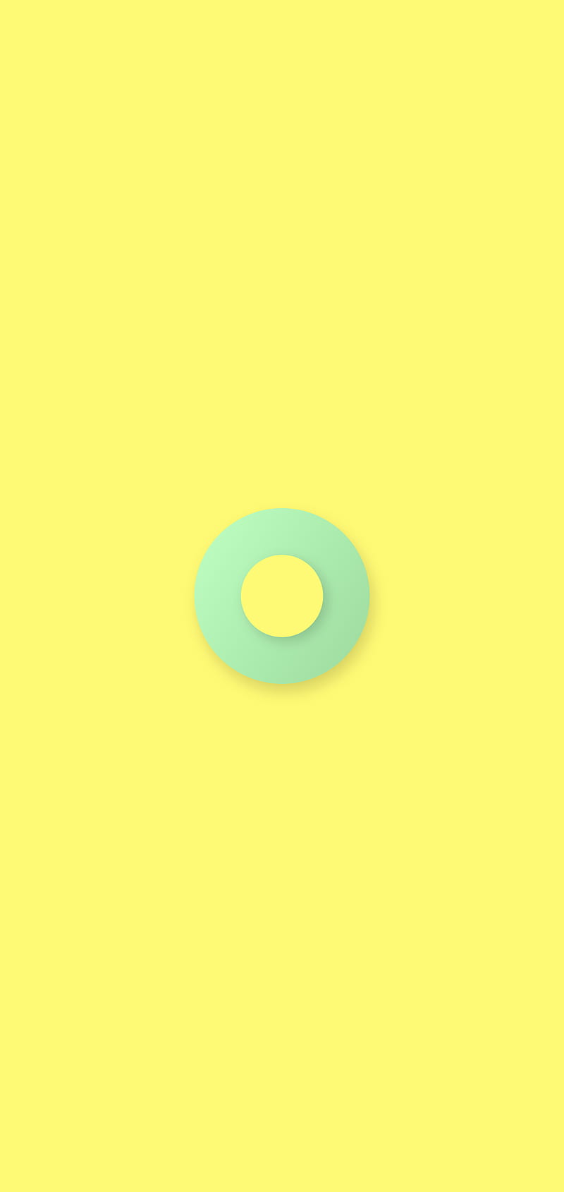 Circle minimal, circle, desenho, flat, green, lemon, minimal, mint, premium, yellow, HD phone wallpaper