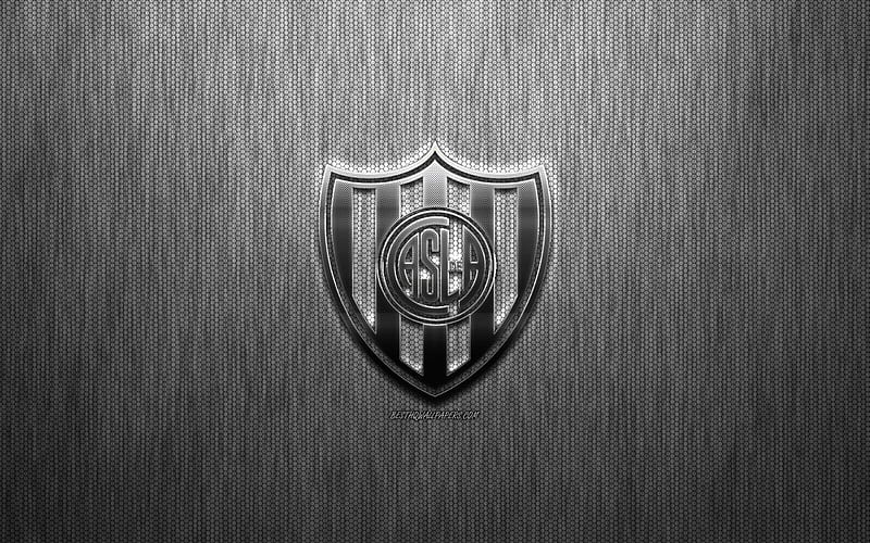 San Lorenzo de Almagro, metal, soccer, sport, logo, emblem, football ...