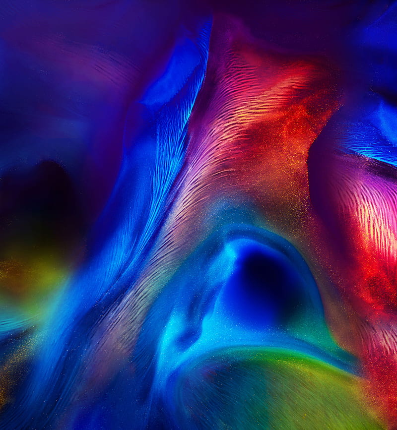 abstract, Color Burst, colorful, blue, shapes, digital art, HD phone wallpaper