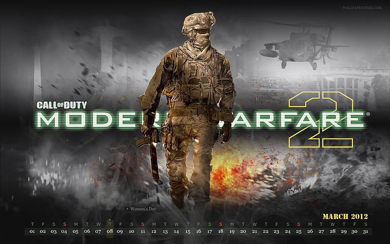 Modern Warfare-March 2012 calendar themes, HD wallpaper