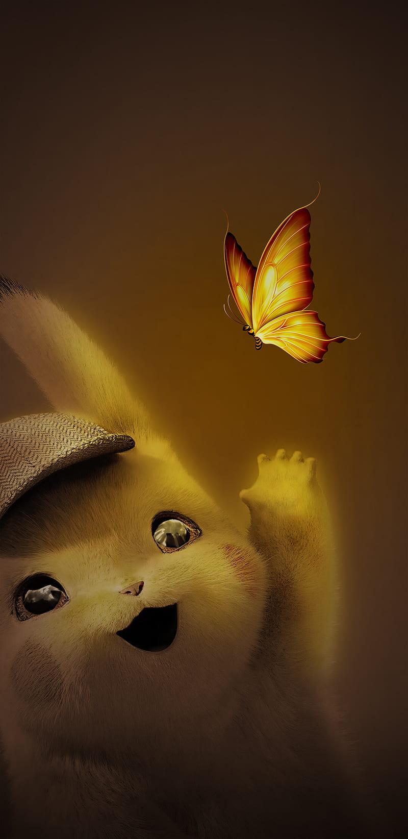 Pikachu butterfly, cute, instagram, love, pika, smile, yellow, HD ...