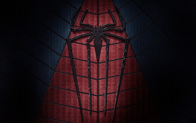 Spider Man, blue, heroes, man, red, spider, super, HD wallpaper