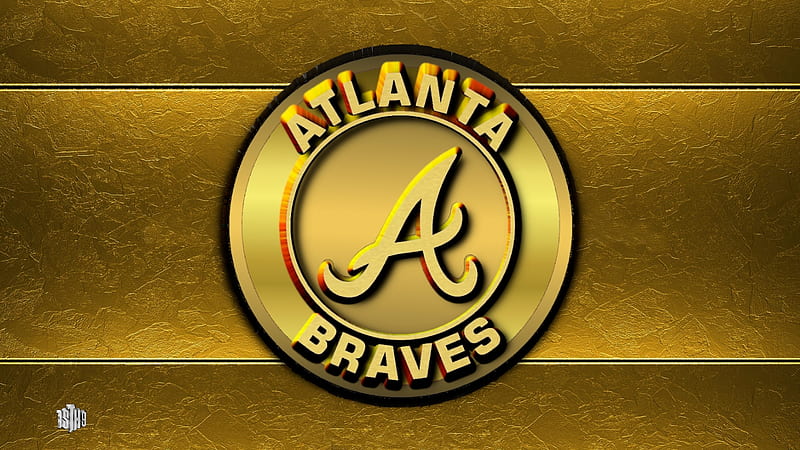 Atlanta Georgia  February 5 2020 MLB Atlanta Braves logo on giant  light baseball Stock Photo  Alamy