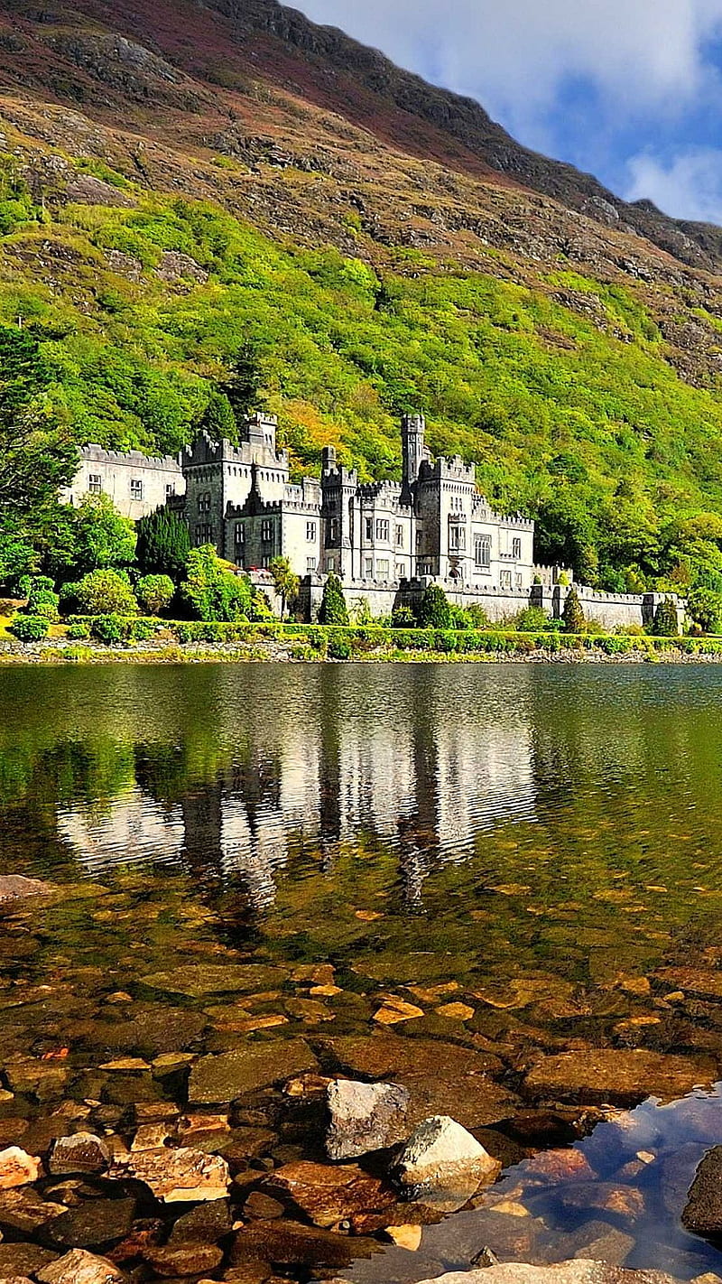 Kylemore Abbey, county galway, HD phone wallpaper