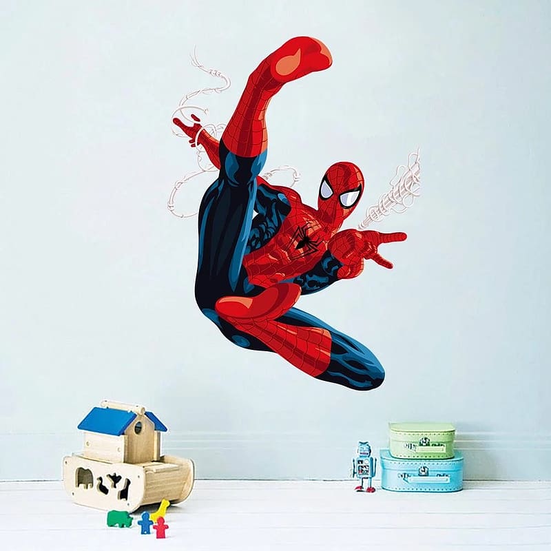 3D Cartoon Spiderman Wall Stickers For Kids Rooms Children Room Wall Decals  Home Decor Mural Gift Christmas Decoration - Wall Stickers - AliExpress, HD  phone wallpaper | Peakpx