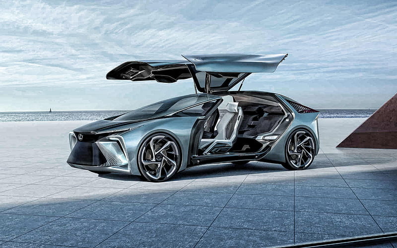 2019, Lexus LF-30, Electrified concept, exterior, front view, new silver LF-30, futuristic car, japanese cars, Lexus, HD wallpaper