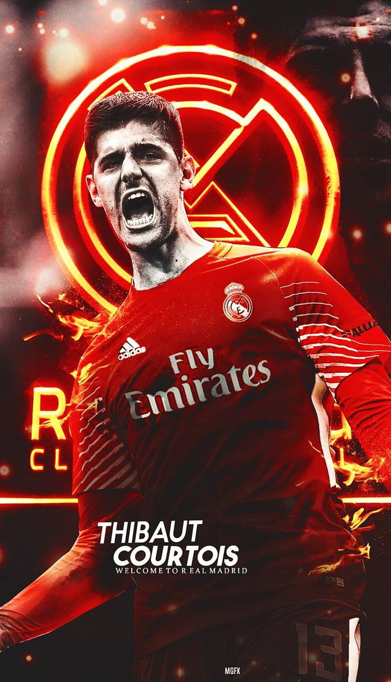 Thibaut Courtois Real Madrid, HD phone wallpaper