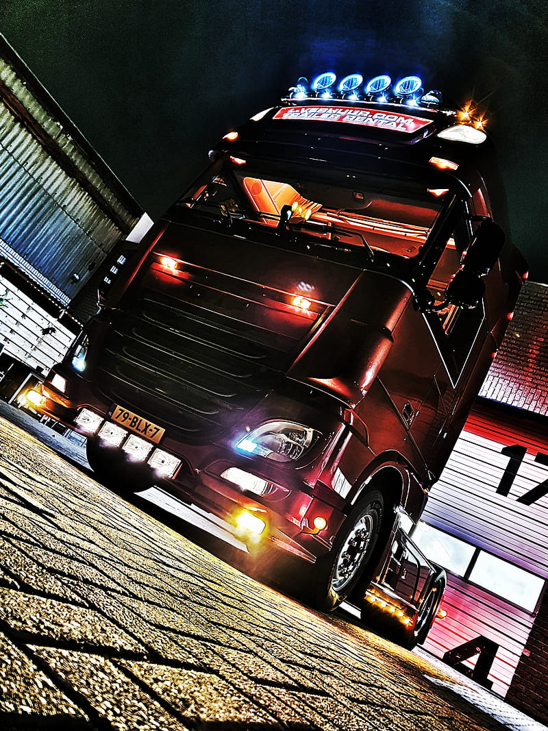 Daf Truck, florinel zone, rider, trucker, trucking, HD phone wallpaper