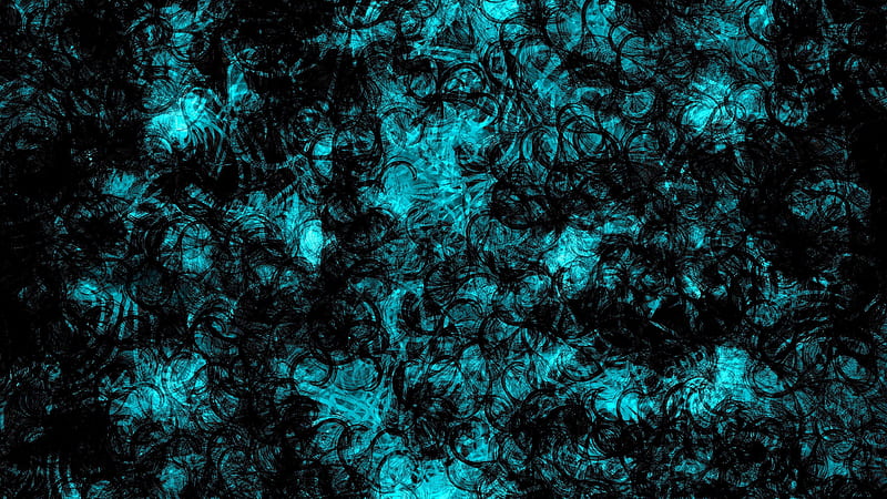 Turquoise Black Turquoise, HD wallpaper