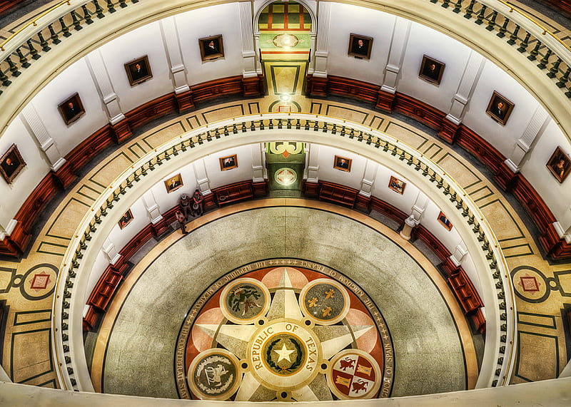 The Capitol Building of Texas, building, texas, capitol, rotunda, HD wallpaper
