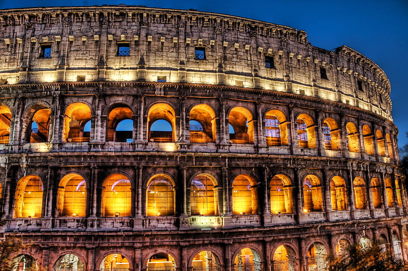 The Colosseum, ancient, monuments, places, old, roma, arhitecture, beauty,  popular, HD wallpaper | Peakpx