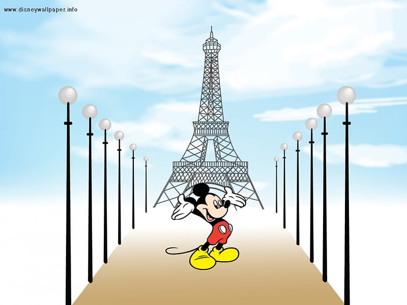 Mickey Mouse In Paris, Mickey, Mouse, In, Paris, HD wallpaper | Peakpx