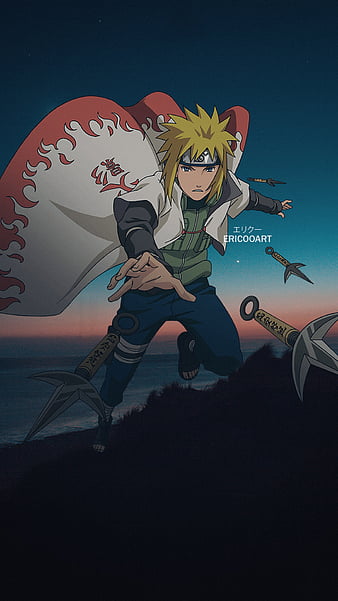 Minato Namikaze, anime, beokoriginal, fourth, hokage, minato, naruto, quarto,  HD phone wallpaper