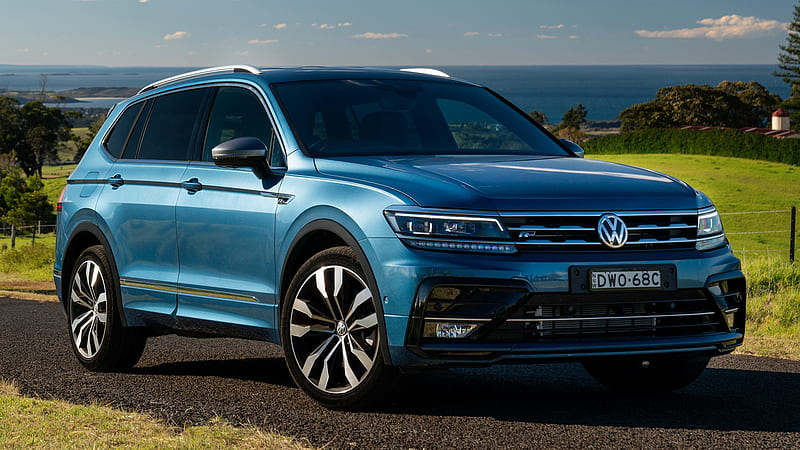 Volkswagen, Volkswagen Tiguan Allspace R-Line, Blue Car, Car, Compact Car, Crossover Car, SUV, HD wallpaper