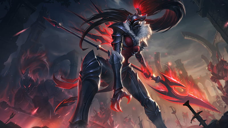 Kalista, league of legends, spear, armor, concept art, Games, HD ...