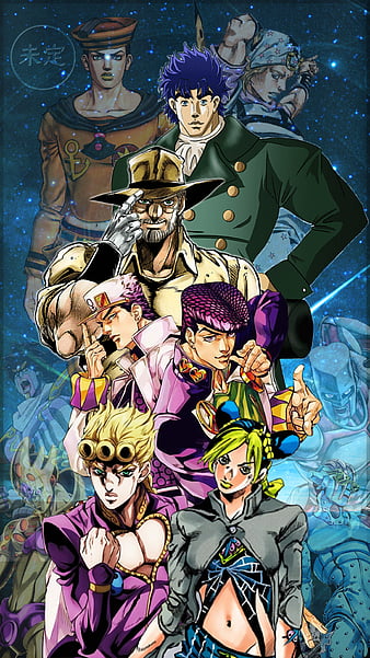 1) Jotaro Kujo [JoJo's Bizarre Adventure: Stardust Crusaders] (2250x4000):  Animewallpaper