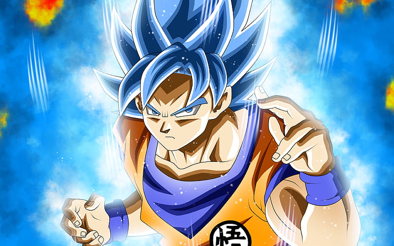 Blue Goku Super Saiyan Blue, creative, DBS, Super Saiyan God