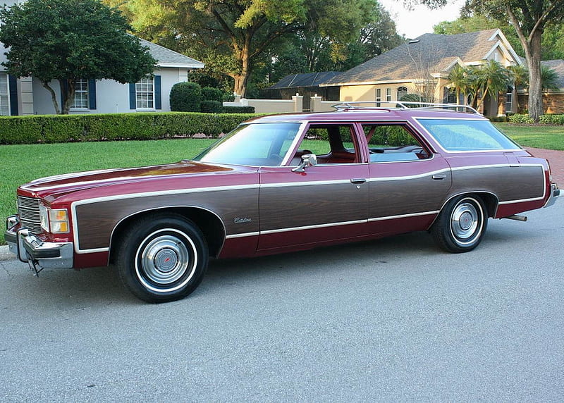 1975 Pontiac Grand Safari, Old-Timer, Pontiac, Red, Car, Safari, Grand ...