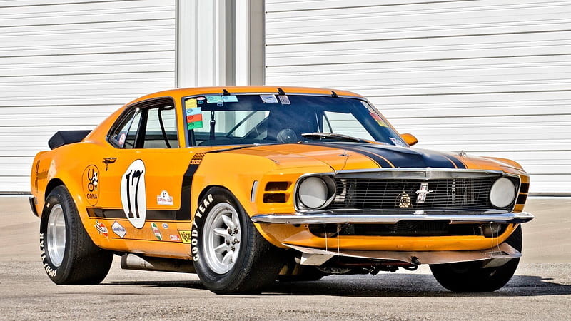 1970 Ford Mustang Boss 302, Yellow, Mustang, Old-Timer, Ford, Car, Muscle,  Boss 302, HD wallpaper | Peakpx