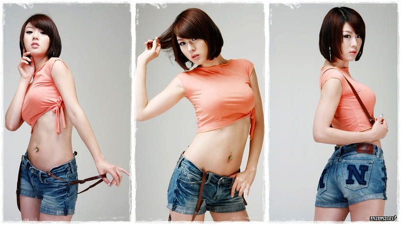 Hwang Mi Hee , bra, figure, bonito, face, sexy, HD wallpaper