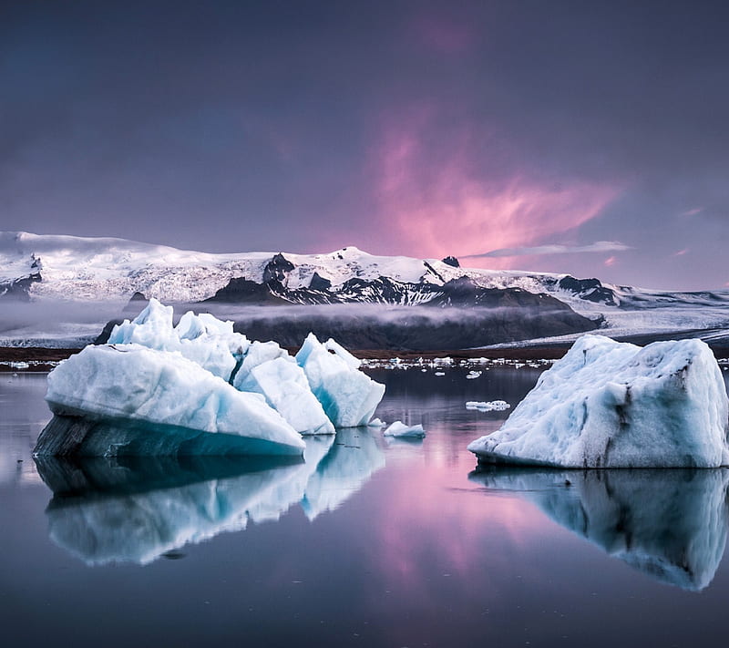 Antarctic Sky, ice, HD wallpaper