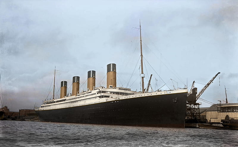 Doomed ship Titanic is d as you've never seen her before in these captivating colourised, RMS Titanic, HD wallpaper