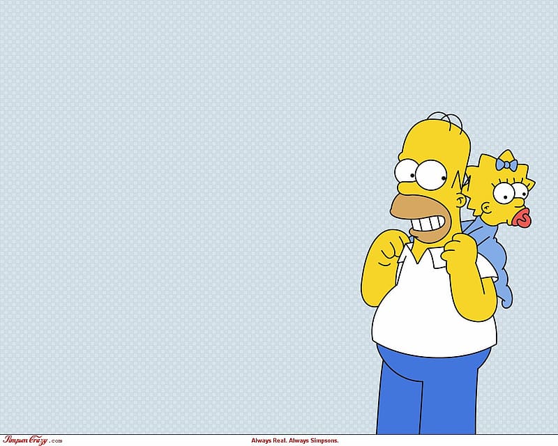 Homer Simpson, Tv Show, The Simpsons, Maggie Simpson, HD wallpaper