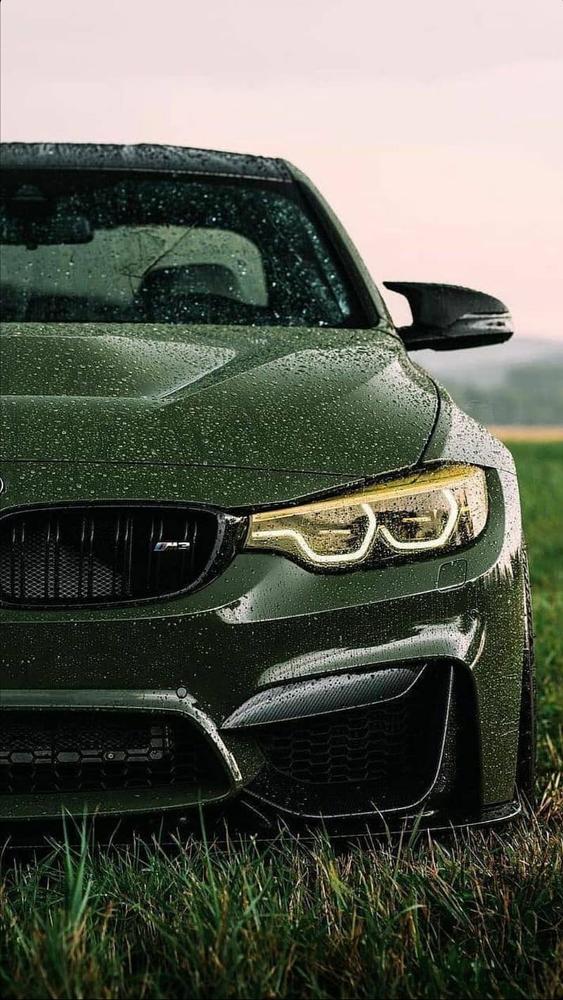 BMW m4 green, bmw, car, green, luxe, HD phone wallpaper