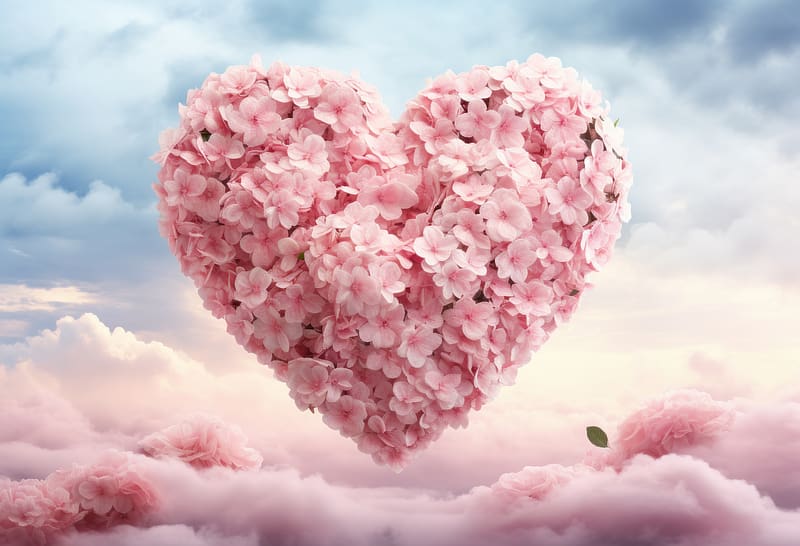 ❤️, Heart, Flowers, Love, Holiday, HD wallpaper | Peakpx