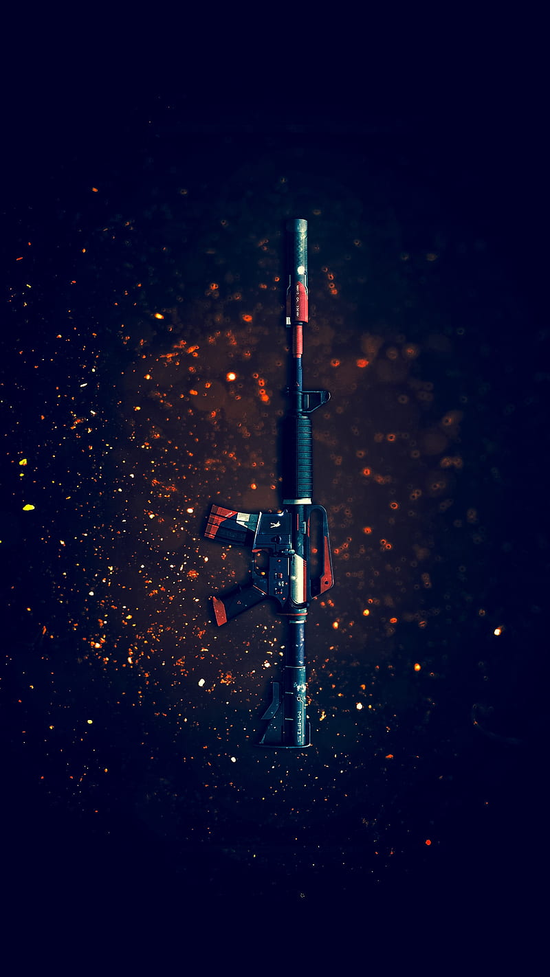 Wallpaper weapons, background, Weapons, Gun, rifle, assault, Steam, Skin  for mobile and desktop, section оружие, resolution 1920x1080 - download